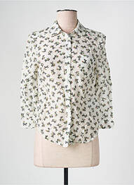 Chemisier coupe cintrée manches longues blanc MEXX femme
