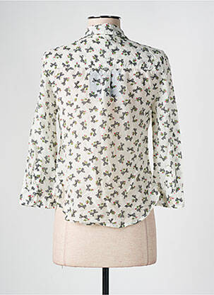 Chemisier coupe cintrée manches longues blanc MEXX femme