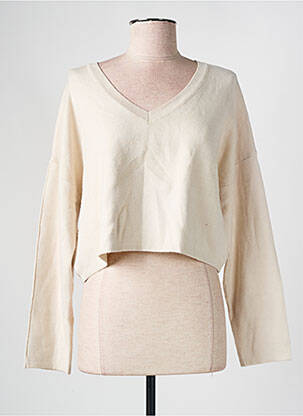 Sweat-shirt beige CHERRY PARIS pour femme