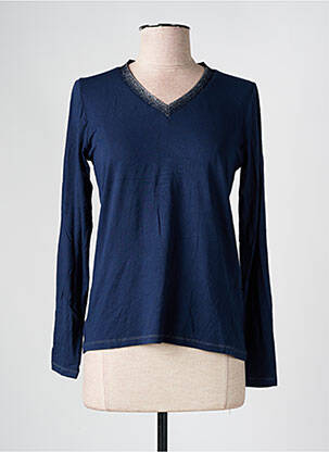 Top bleu KANOPE pour femme