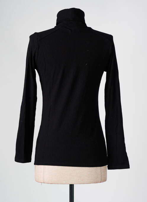 Sous-pull coupe cintrée manches longues noir KANOPE femme