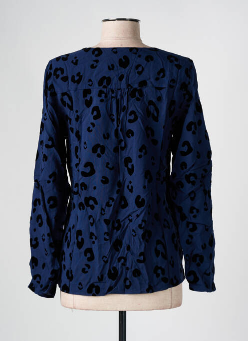 Blouse imprimé fantaisie manches longues bleu SUD EXPRESS femme