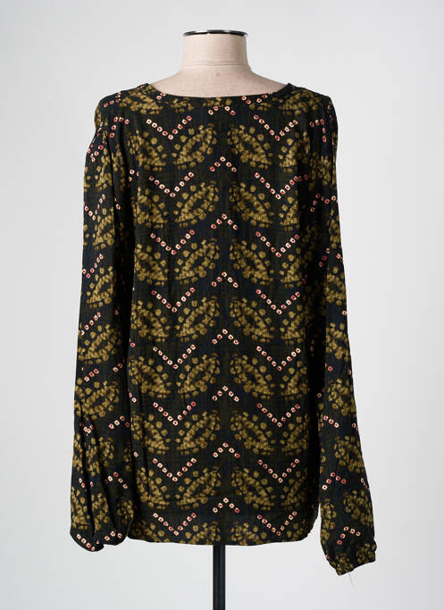 Blouse imprimé fantaisie manches longues vert SIGNE NATURE femme