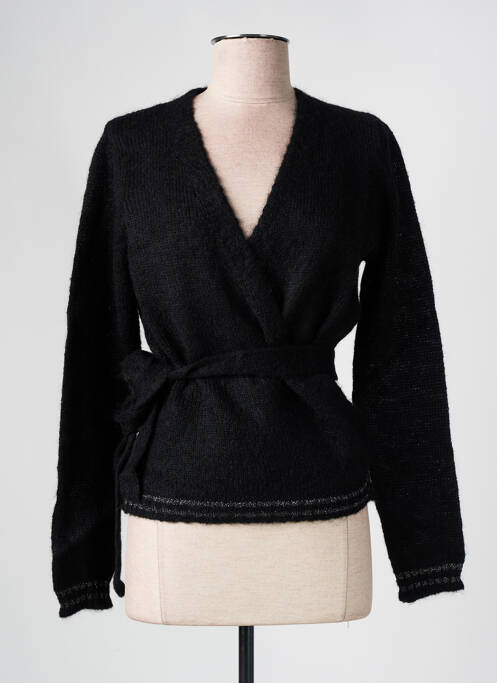 Gilet cache-cœur noir SUD EXPRESS pour femme