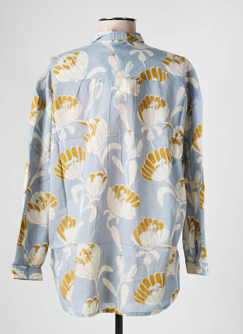 Chemisier imprimé fantaisie manches longues bleu NICE THINGS femme