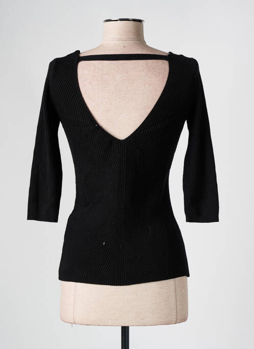 Pull coupe cintrée manches longues noir LPB femme