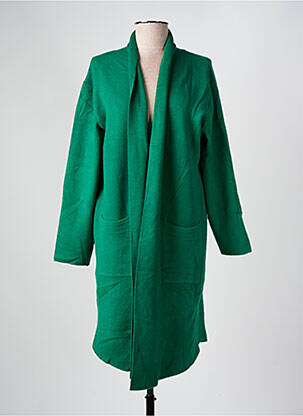 Gilet manches longues stretch vert WORLD FASHION femme