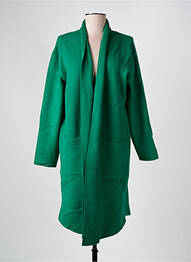 Gilet manches longues stretch vert WORLD FASHION femme
