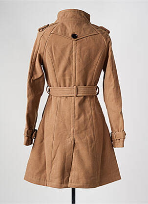 Manteau court poches sans capuche marron GOLD SK femme
