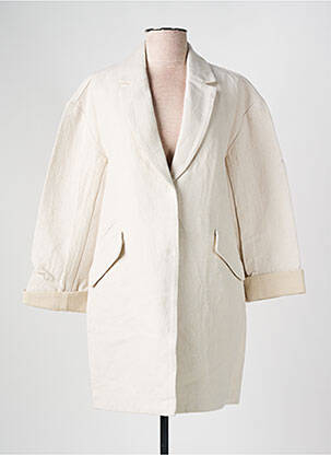 Blazer fausses poches beige SEE U SOON femme