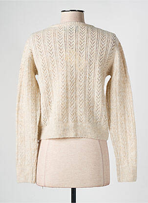 Gilet manches longues coupe cintrée beige CALIE femme