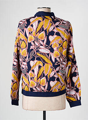 Veste casual col rond bleu LA FIANCEE DU MEKONG femme