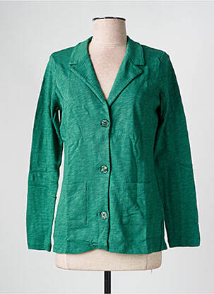Veste casual col tailleur vert NICE THINGS femme