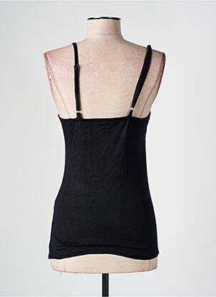 Top stretch sans manche noir LOONA femme
