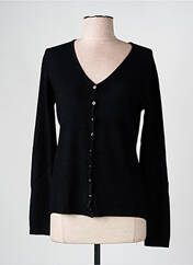 Gilet manches longues noir TRICOTONIC pour femme seconde vue