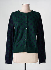 Gilet manches longues vert NICE THINGS pour femme seconde vue