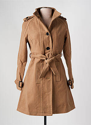 Manteau court marron GOLD SK pour femme