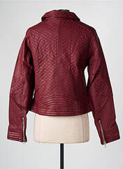 Veste simili cuir rouge SOFTY pour femme seconde vue