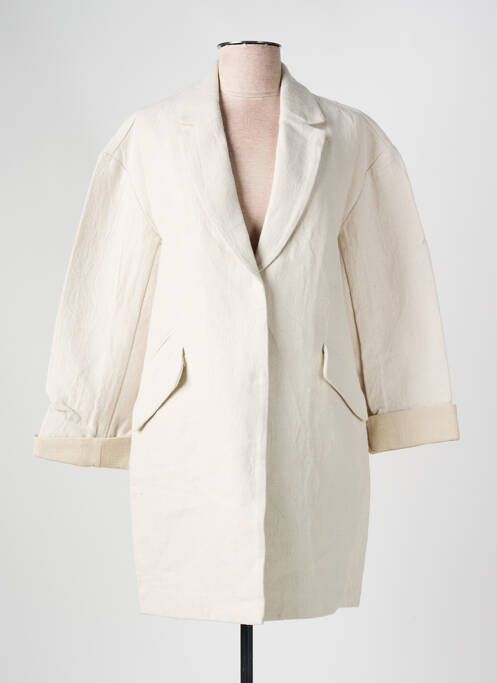 Blazer fausses poches beige SEE U SOON femme