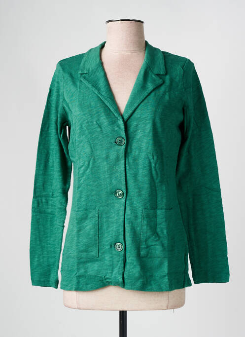 Veste casual col tailleur vert NICE THINGS femme