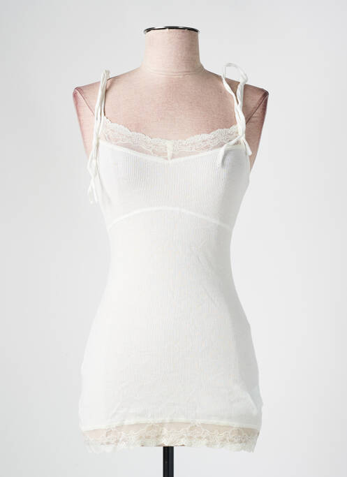 Débardeur stretch sans manche blanc ONLY femme
