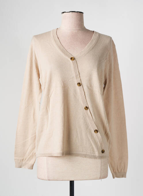 Gilet manches longues beige SEASON pour femme