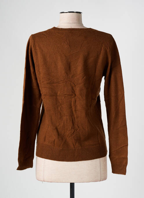 Gilet manches longues marron NICE THINGS femme