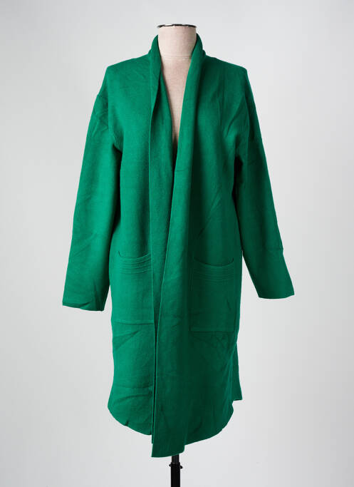 Gilet manches longues vert WORLD FASHION pour femme