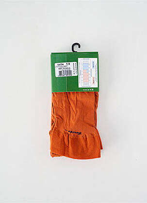 Collants imprimé fantaisie orange BERTHE AUX GRANDS PIEDS femme