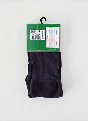 Collants imprimé fantaisie bleu BERTHE AUX GRANDS PIEDS femme