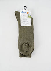 Chaussettes vert PERRIN pour homme seconde vue