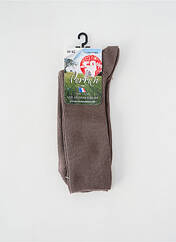 Chaussettes marron PERRIN pour unisexe seconde vue