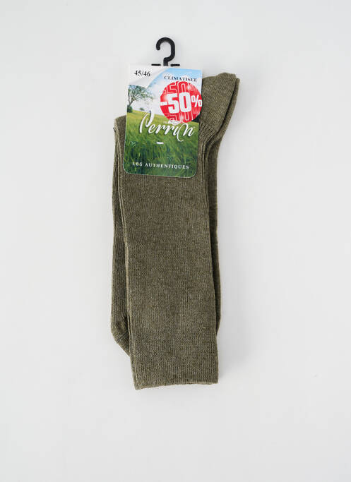 Chaussettes vert PERRIN pour homme