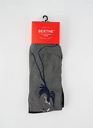 Collants imprimé fantaisie bleu BERTHE AUX GRANDS PIEDS femme