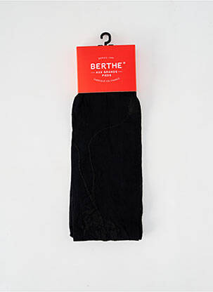 Collants imprimé fantaisie noir BERTHE AUX GRANDS PIEDS femme