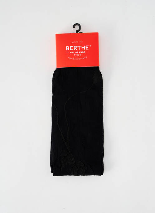 Collants imprimé fantaisie noir BERTHE AUX GRANDS PIEDS femme