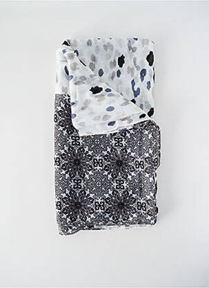 Foulard imprimé fantaisie blanc REGINA SCHRECKER femme