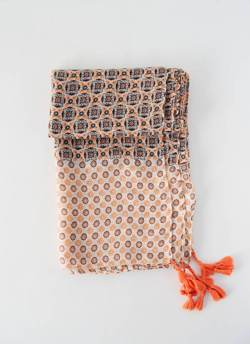 Foulard orange REGINA SCHRECKER pour femme