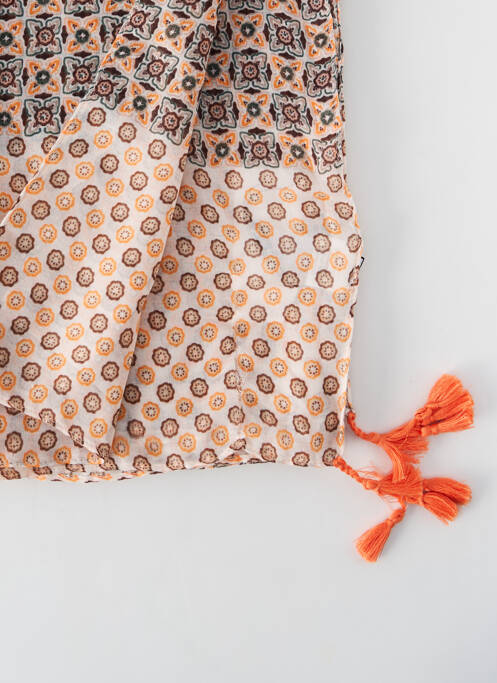 Foulard orange REGINA SCHRECKER pour femme