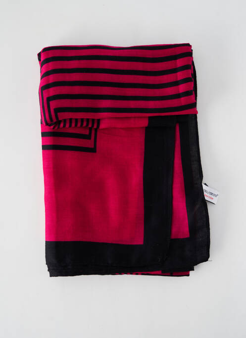 Foulard rose REGINA SCHRECKER pour femme