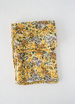 Foulard coutures renforcées jaune REGINA SCHRECKER femme