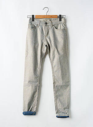 Jeans coupe slim stretch taille normale or AMELIE & AMELIE femme