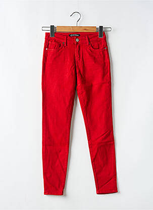 Jeans coupe slim taille normale taille normale rouge CIMARRON femme