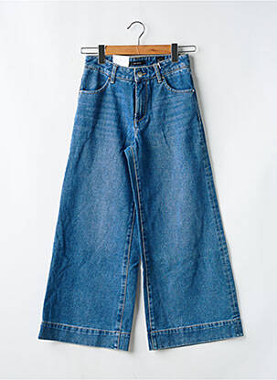 Jeans coupe large stretch taille normale bleu F.A.M. femme