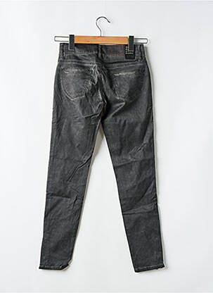 Pantalon slim tissage popeline taille normale gris FIVE PM femme