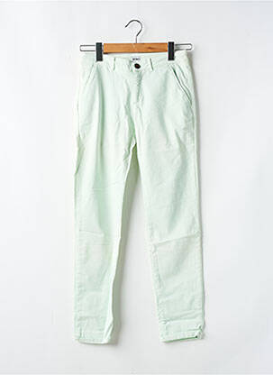 Pantalon chino taille basse taille basse vert REIKO femme