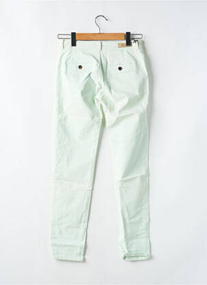 Pantalon chino taille basse taille basse vert REIKO femme