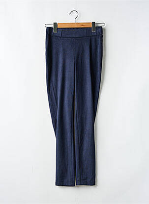 Legging tissage suedine taille normale bleu AKELA KEY femme