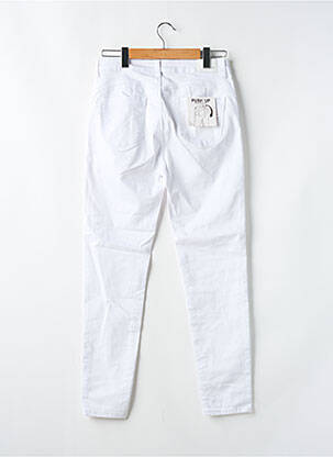 Jeans coupe slim taille normale taille normale blanc BS JEANS femme