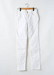 Pantalon slim tissage popeline taille normale beige CIMARRON femme